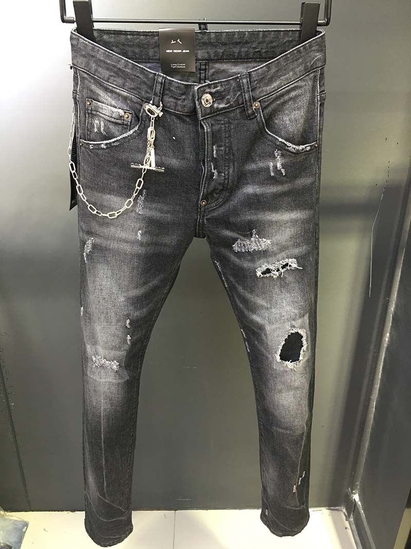 light colored ripped jeans mens