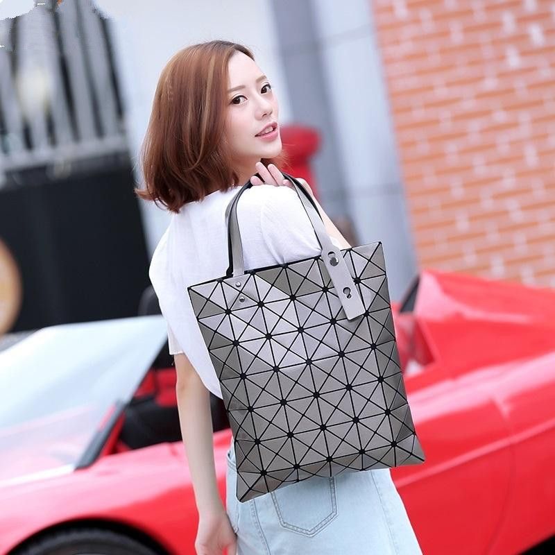 Bao Bao Fashion Handbags Laser Geometry Diamond Shape PVC Holographic ...