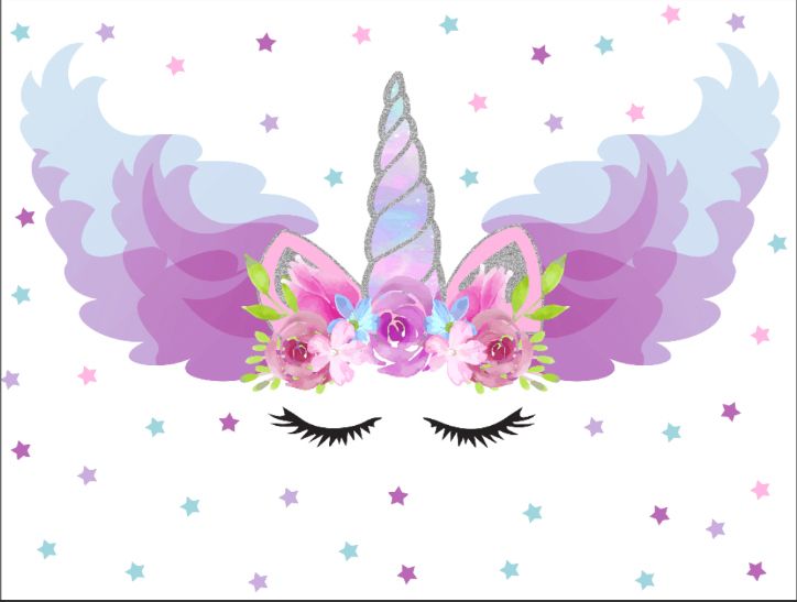 7 X 5 Pies Poliéster Niños Telón De Fondo Unicornio ... 7 X 5 Pies Poliéster Niños Telón De Fondo Unicornio ...