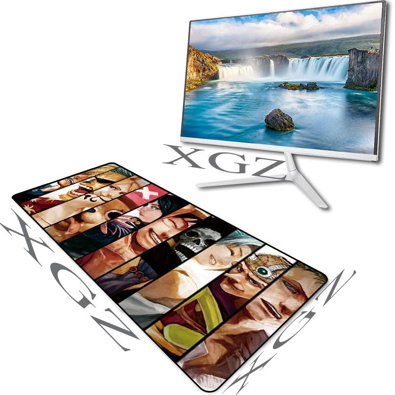 Xgz Hot Anime One Piece Large Game Mouse Pad Black Lock Edge Xgz Hot Anime One Piece Large Game
