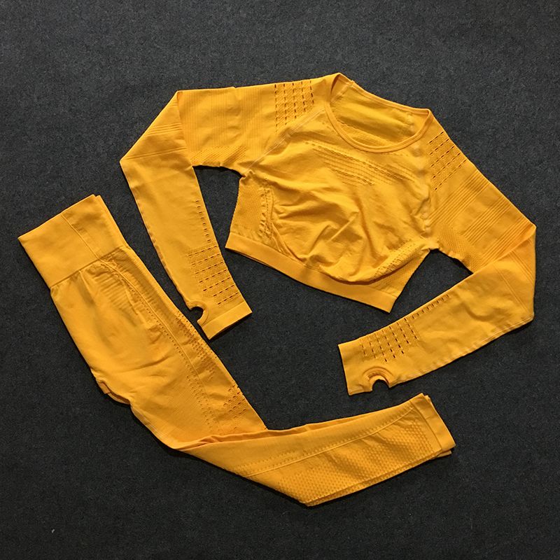 Conjunto de 2 piezas de gimnasio ropa de entrenamiento para mujeres de punt Conjunto de 2 piezas de gimnasio ropa de entrenamiento para mujeres de punt