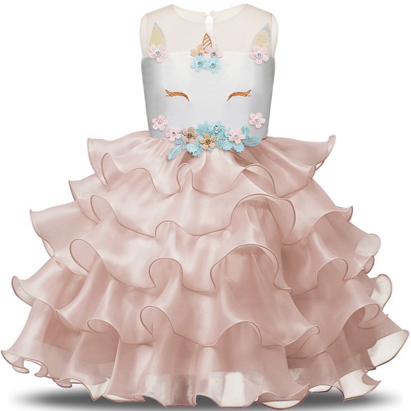 unicorn gown for 7 years old