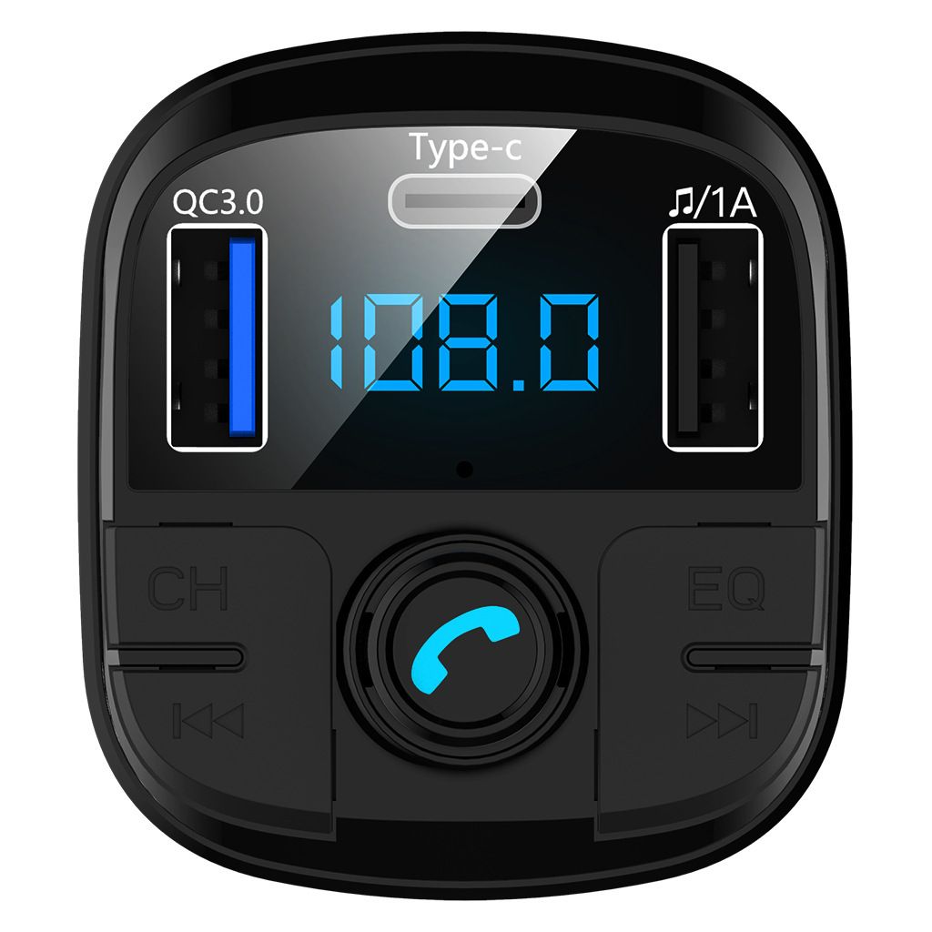 QC3.0 Type-C Dual USB BT29 Car Bluetooth 5.0 MP3 Radio Player for FLAC//WMA//APE Car Bluetooth Player