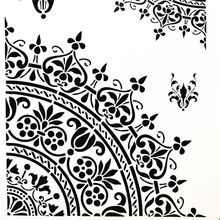 A2 Size Diy Craft Reusable Flexbile Mandala Stencils Template For Wall Floor Painting Decorative Online Postage Stamps Print Your Own Postage From