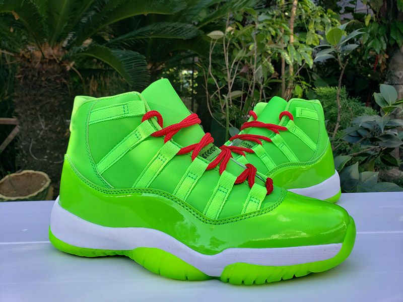 lime color sneakers