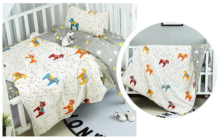 Promotion Cartoon Baby Sets Bedding Set 100 Cotton Crib Set