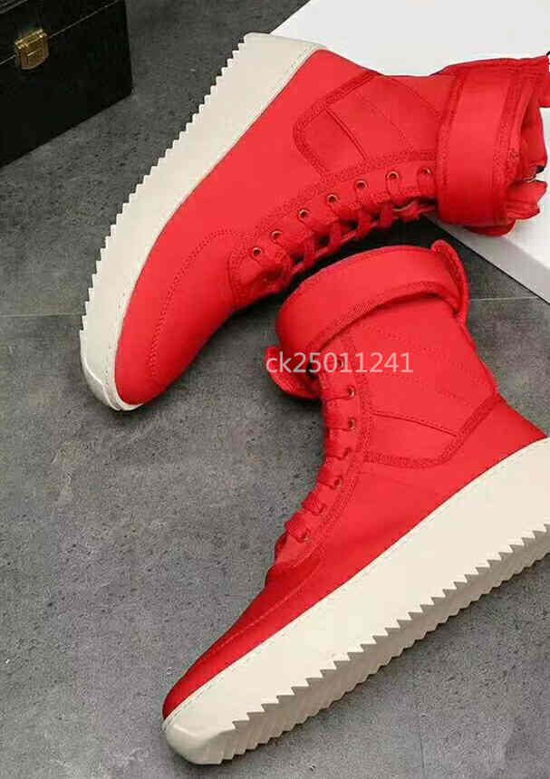 fear of god military sneaker red