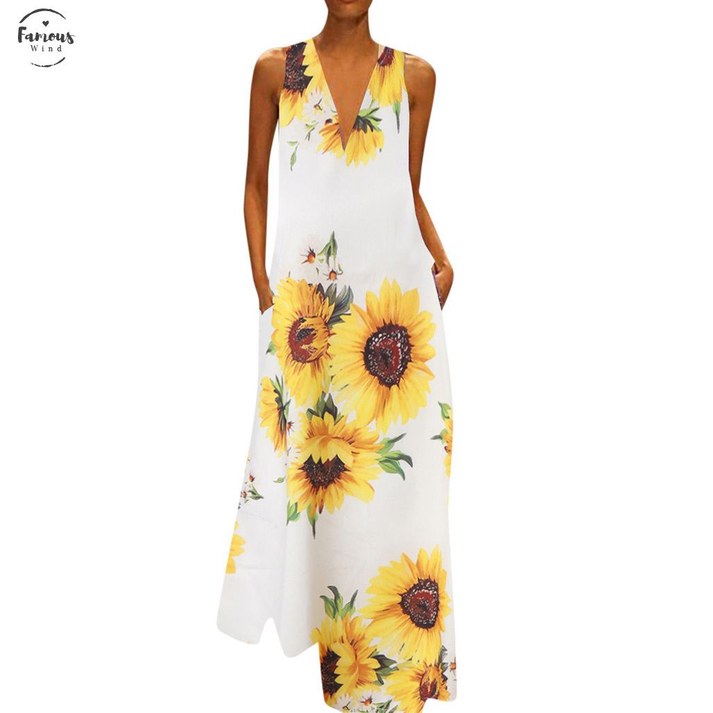 sunflower maxi dress plus size