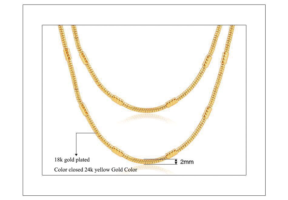 21 298n Mgfam 50 Cm X 2mm Fashion Inches Snake Chain Necklace For Men Women 24k Gold Plated For Good Quaity From Bibilau 3 Dhgate Com 21 298n Mgfam 50 Cm X 2mm Fashion Inches Snake Chain Necklace For Men Women 24k Gold Plated For Good Quaity From Bibilau 3 Dhgate Com