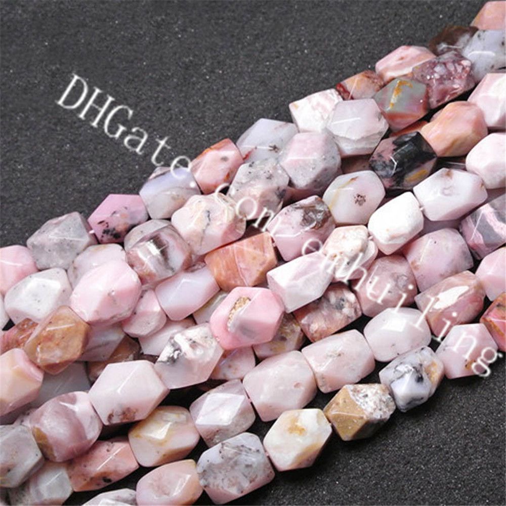 FILO DI OPALE ROSA NATURALE 1° SCELTA STONDATI SFACCETTATI 4X3 MM  LUNGO 33 MM 