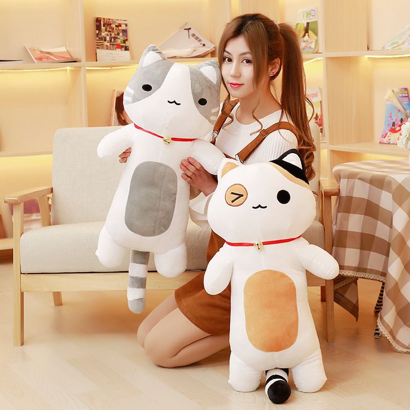 Huge Cartoon Cat Plush Toy Doll Cute Stuffed Soft Animal Cat Pillow Toys for Kids Birthday Huge Cartoon Cat Plush Toy Doll Cute Stuffed Soft Animal Cat Pillow Toys for Kids Birthday