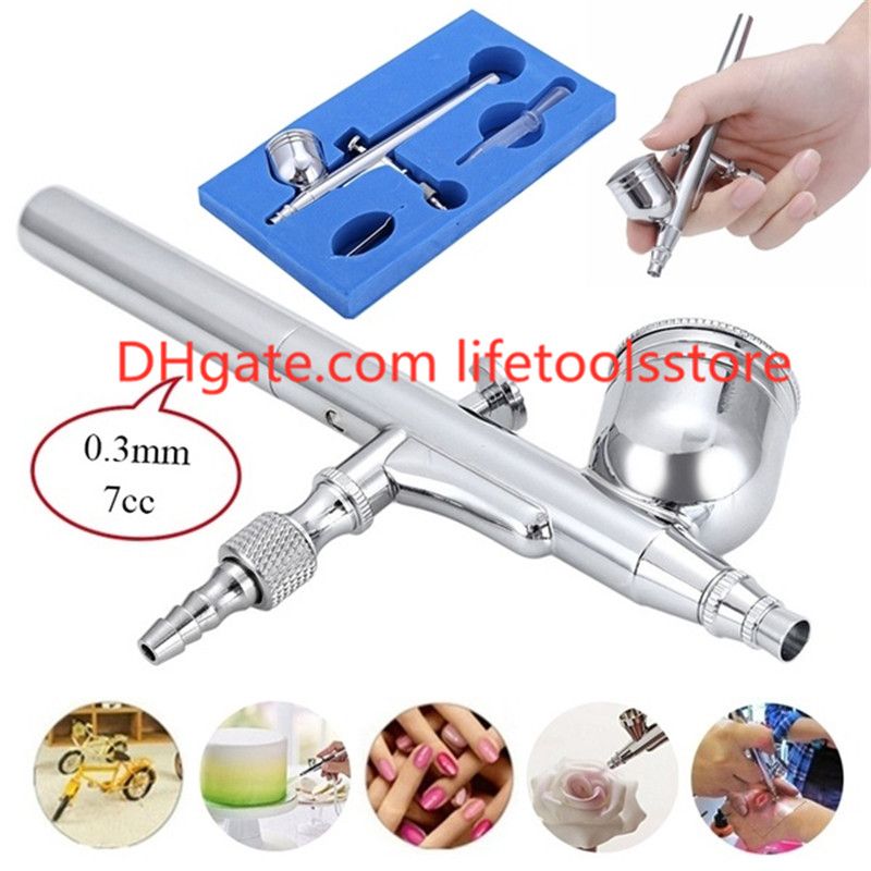 2021 0.3mm 7cc Cup Airbrush Kit Eye Dropper Nozzle Wrench Precision