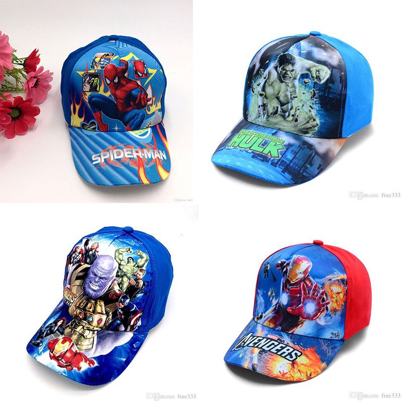 BOYS GIRLS KIDS CHARACTER HATS BASEBALL CAPS MARVEL MICKEY FROZEN CAP