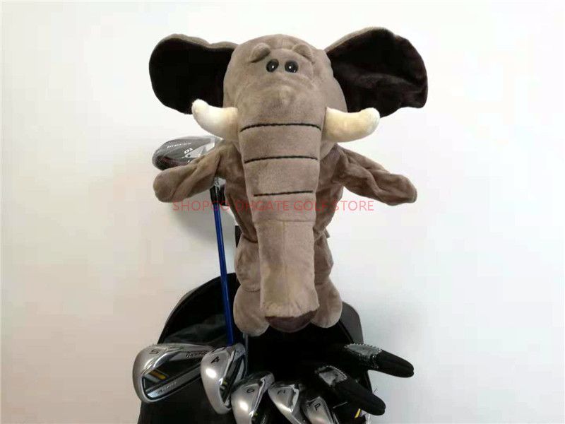2021 Cartoon Animal Elephant Golf Driver Headcover Golf Cover Sporting