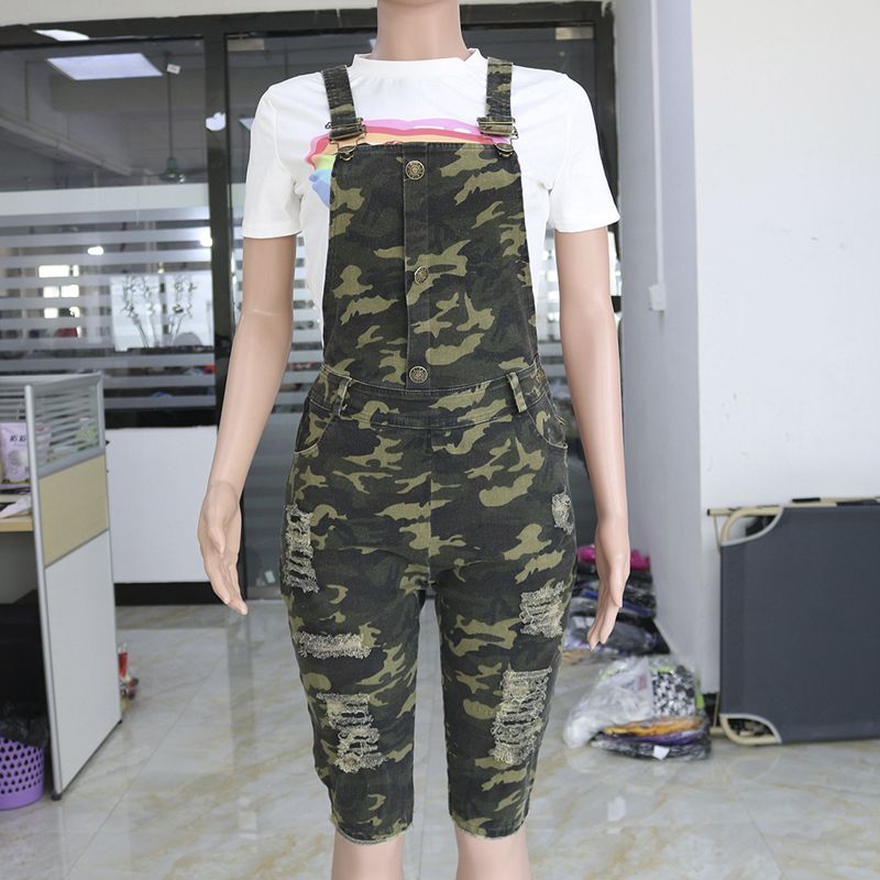 Acquistare Salopette Mimetica Denim Da Donna Strappata Tuta Mimetica Skinny  Con Tasche Tute Corte Casual Nuovo Arrivo 2019 Economico | Consegna Veloce  E Qualità | It.Dhgate