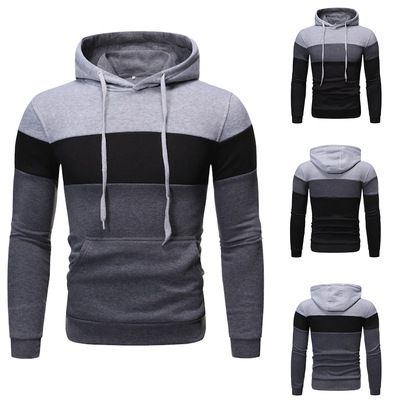 men's striped hoodie