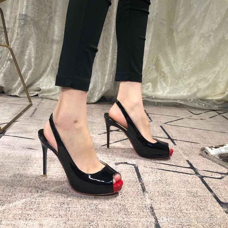 red bottoms platform heels