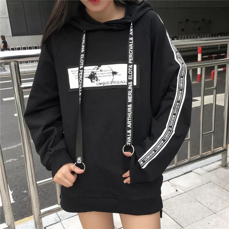 Sudaderas con capucha para Sudaderas casuales bangtan boys con coreana sudadera negra ropa