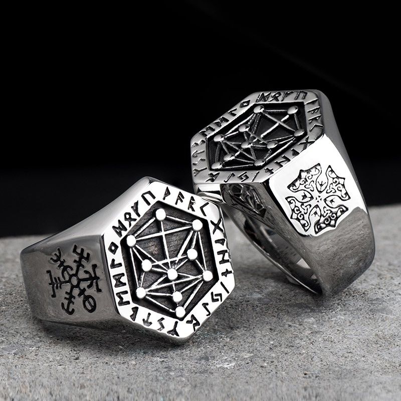316l Stainless Steel Nordic Viking Rune Ring Fashion Cool Ring Jewelry For Men And Women Us Size 7 14 Diamond Bracelet Aquamarine Rings From Gezedianzi 1 7 Dhgate Com