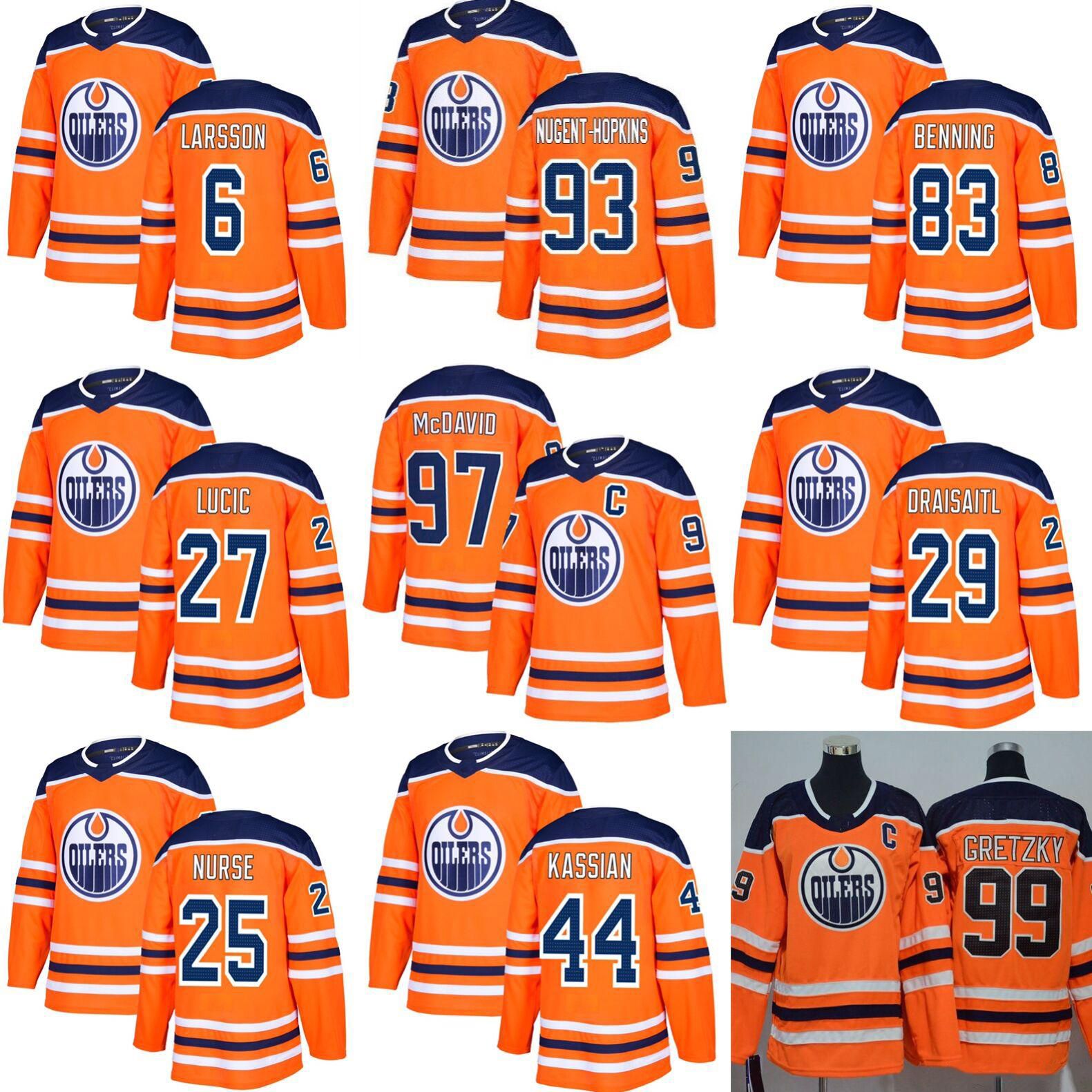 2020 Men Youth 2019 Cheap Edmonton Oilers Hockey Jerseys 97 Connor