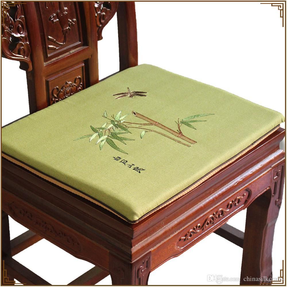 Satin Al Sik Islemeli Bambu Koltuk Sandalye Minderi Yemek Sandalye Koltuk Kaymaz Koltuk Pad Pamuk Keten Oturma Yastik Koltuk Minderleri Tl613 66 Dhgate Comda