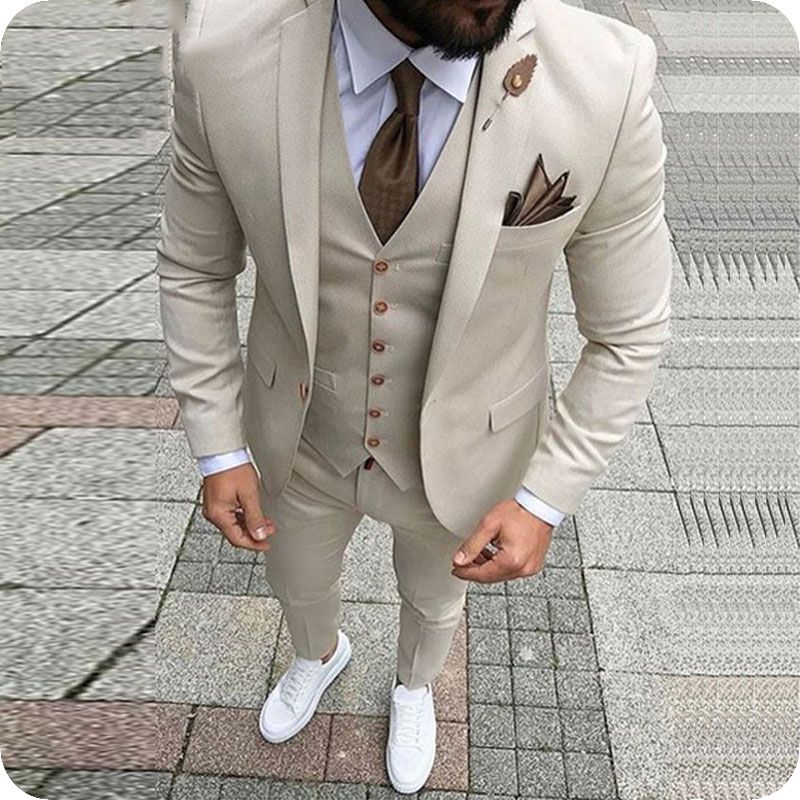 Vest Groomsman Blazer Costume Homme 
