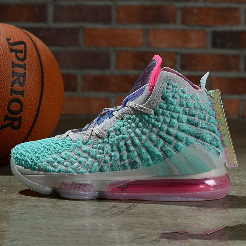 Compra Alta Calidad Lebron 17 XVII Rosa Verde Gris Blanco Baloncesto Niños  Llegada De Los Zapatos Zapatillas De Deporte De Los Zapatos De Deportes Al  Aire Libre 17s Barato | Entrega Rápida
