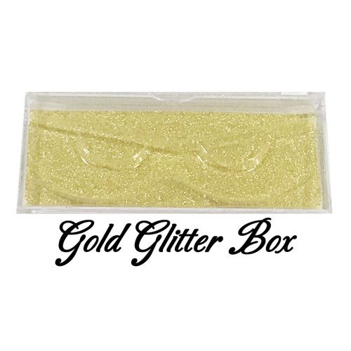 Gouden glitter doos