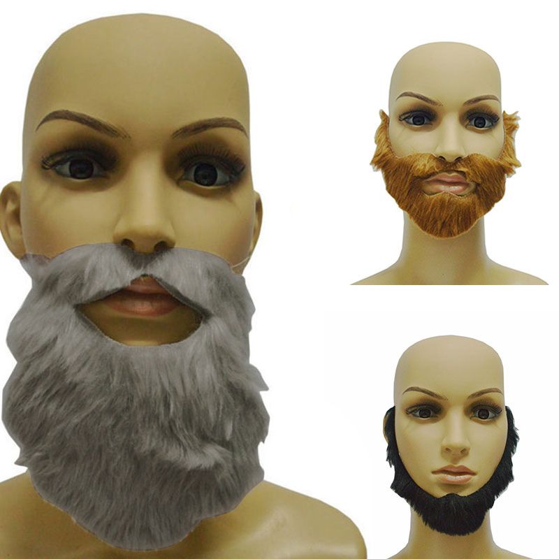 Costume Prom Props Party Fake Beard Moustache Wig Facial Hair Fancy Dress