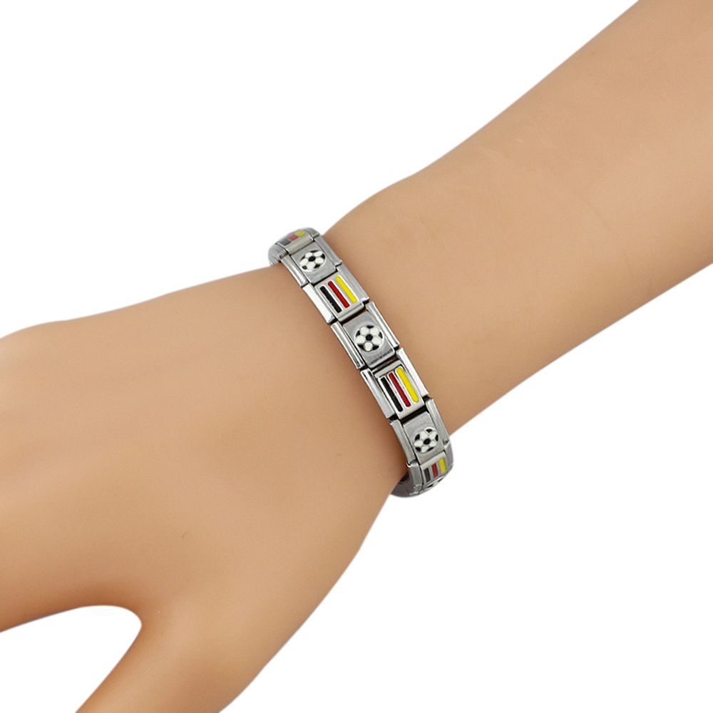 flag charm bracelet