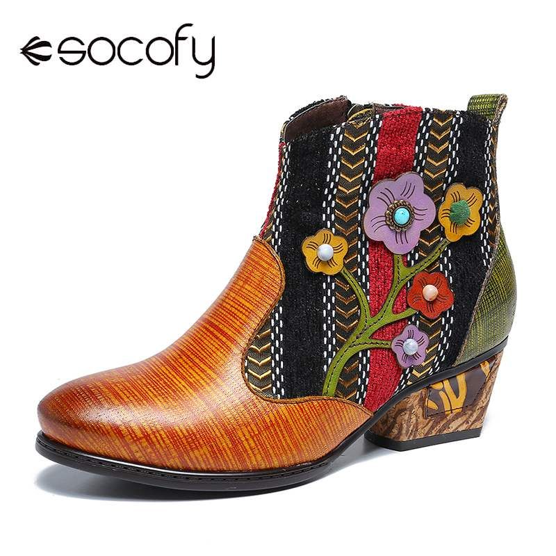 socofy bohemian boots