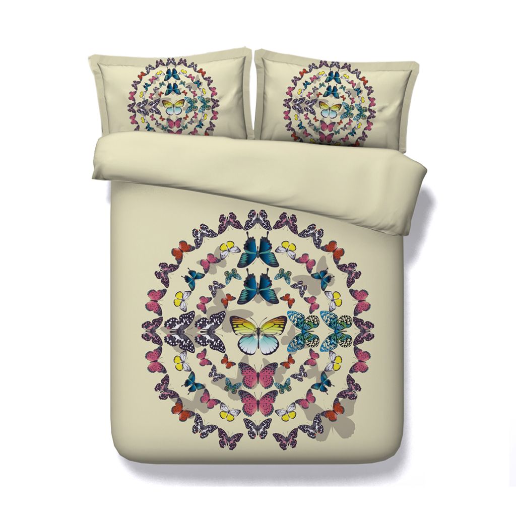 Butterfly Duvet Super Soft Duvet Cover Set With 2 Pillow Shams