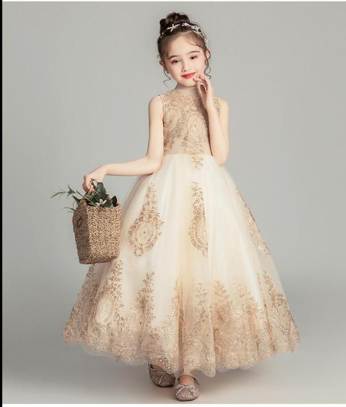 golden gown for baby girl