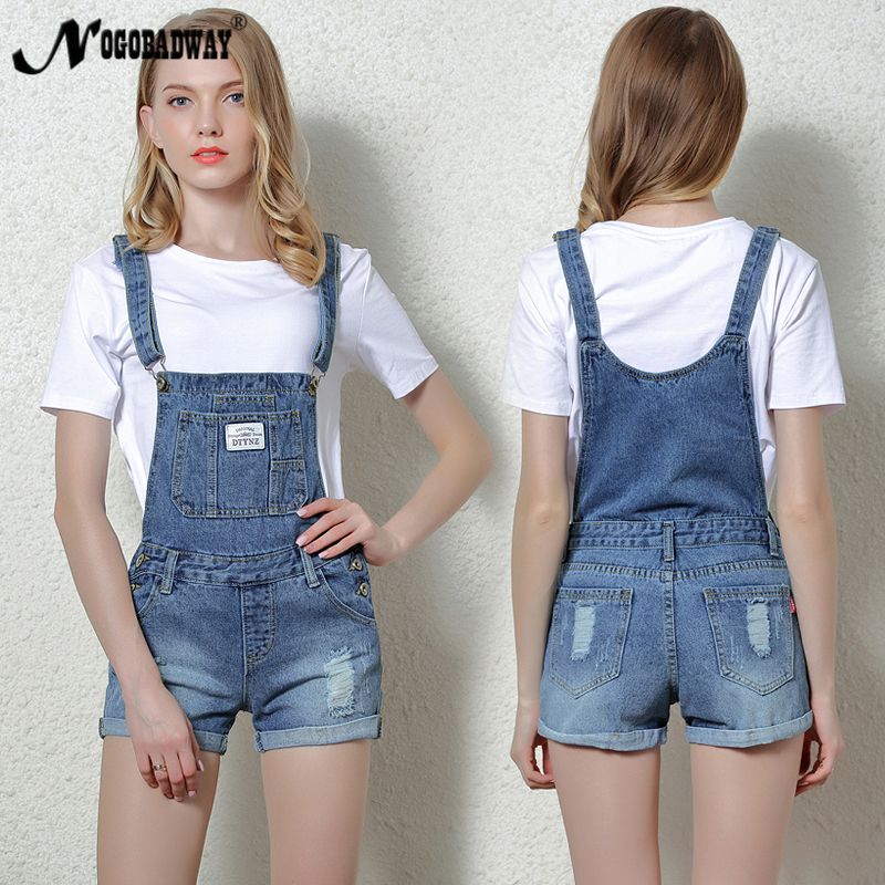 denim jumpsuit shorts