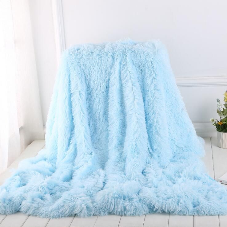 UK Large Soft Warm Bed Sofa Throw Over Blanket Sofa Fluffy Shaggy Cozy Bedspread 