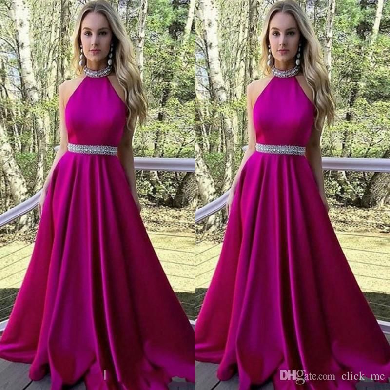 fuchsia homecoming dress
