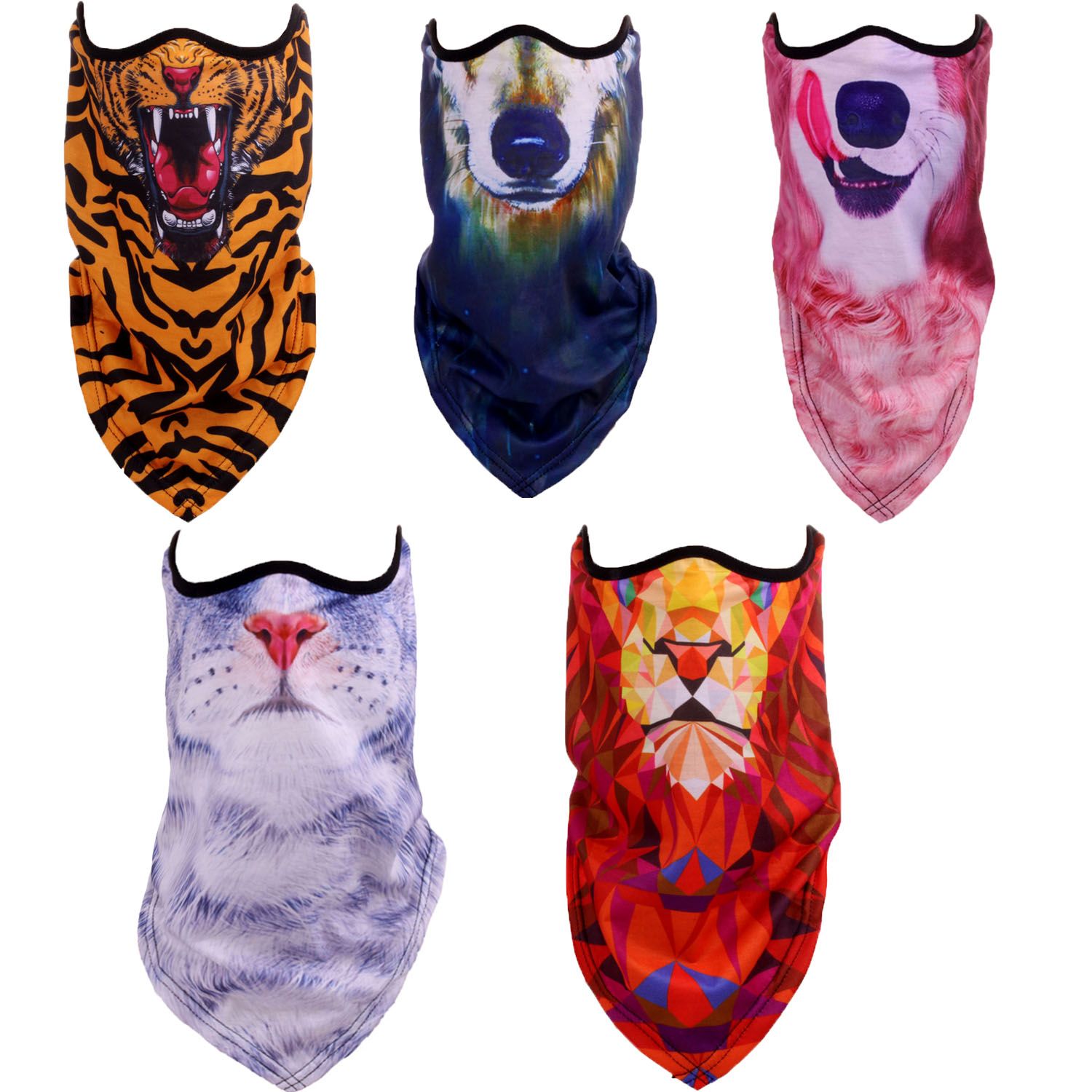 animal face neck gaiter