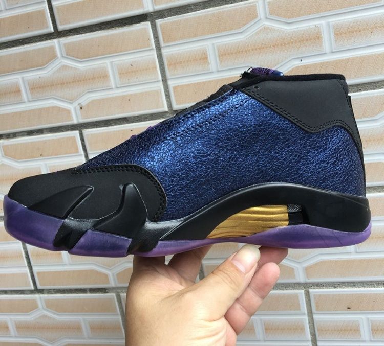 purple and black 14s