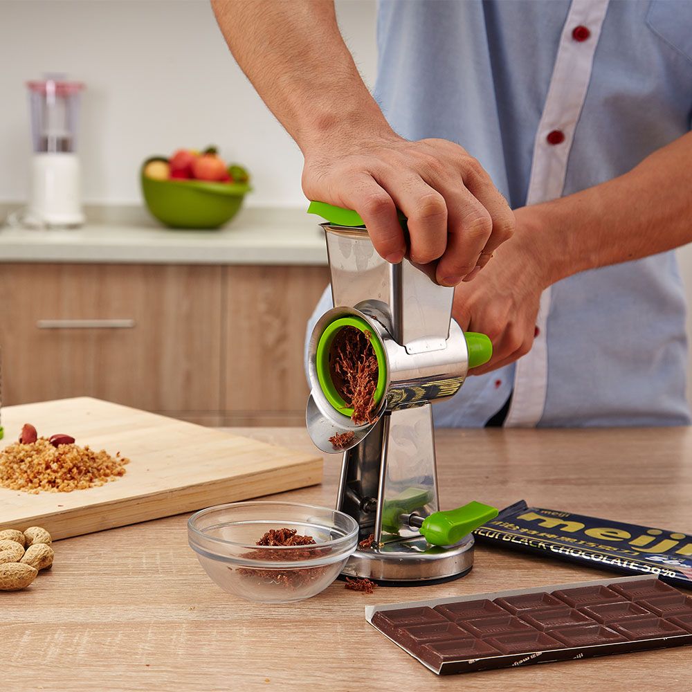 Stainless steel multi-functional household potato slicer - Kitchen garlic radish  slicer - Grates vegetables and fruits