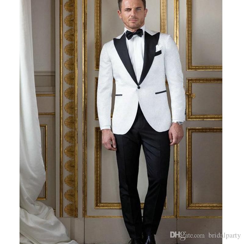 white tuxedo jacket wedding