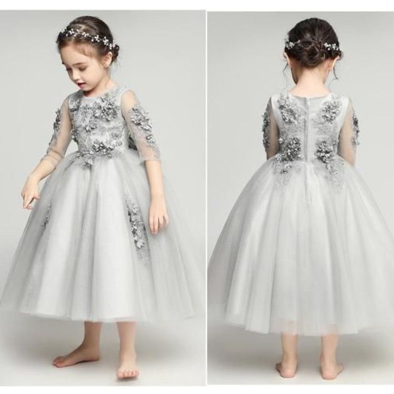 little girl gray dresses