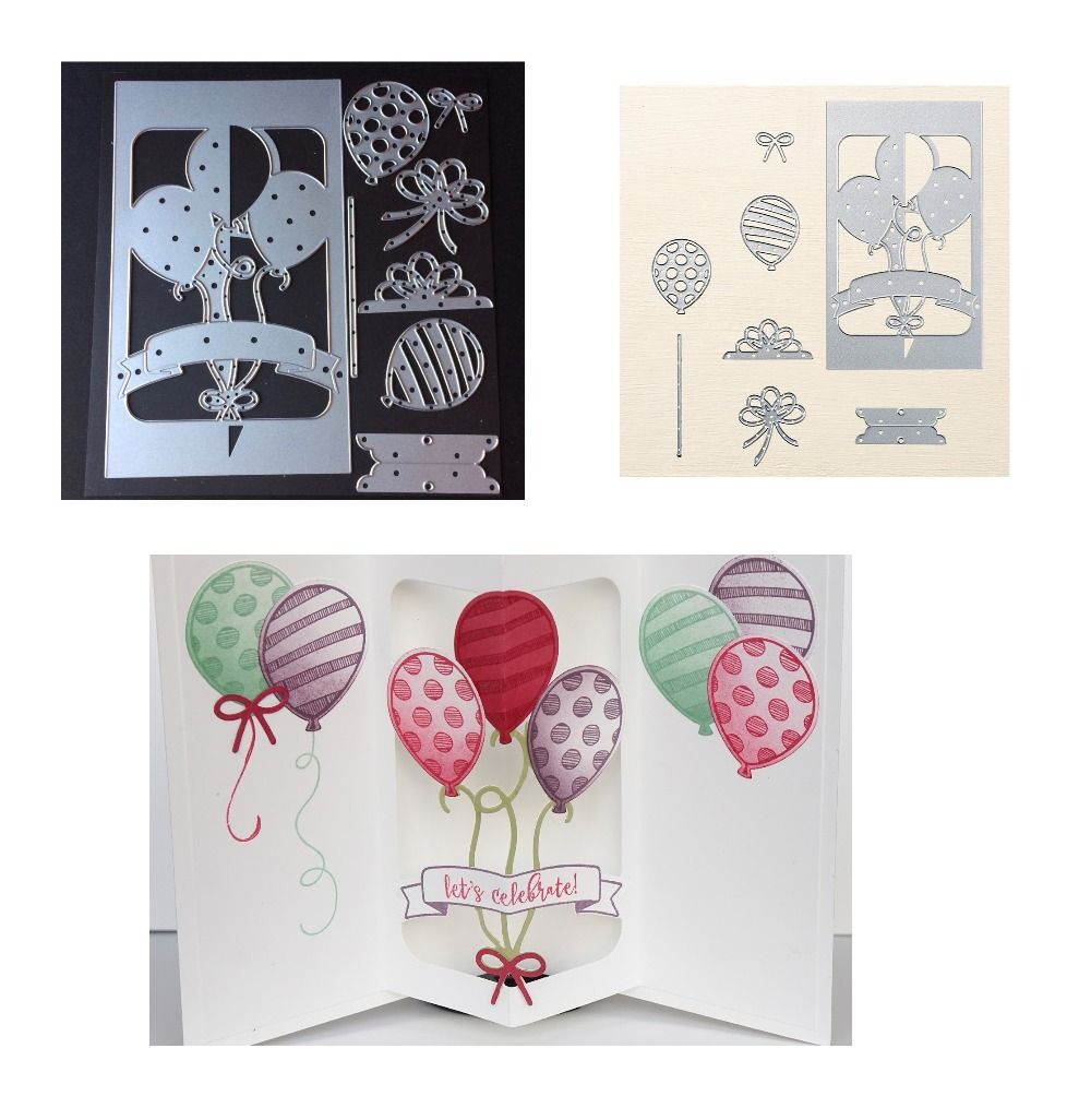 2020 Balloon Banner Design Frame Metal Cutting Dies Stencils