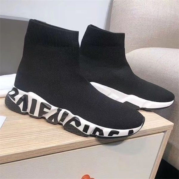 black and white sock sneakers