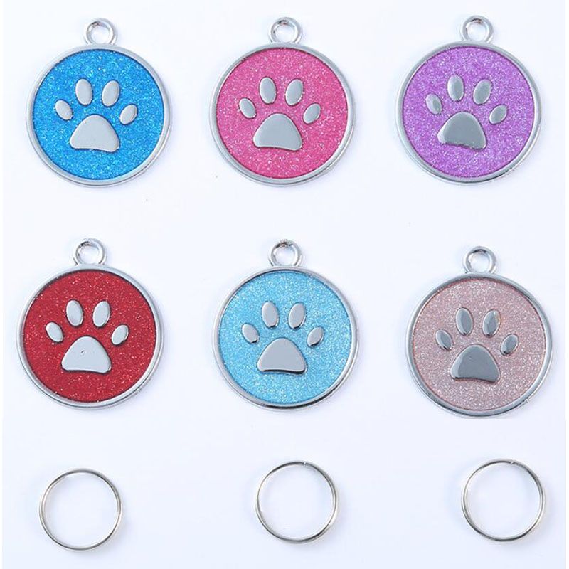 Paw Circle Pet Cat ID Tags Zinc Alloy Blank Pet Dog ID Tags Wholesale From Yanghuayujia, 33.17