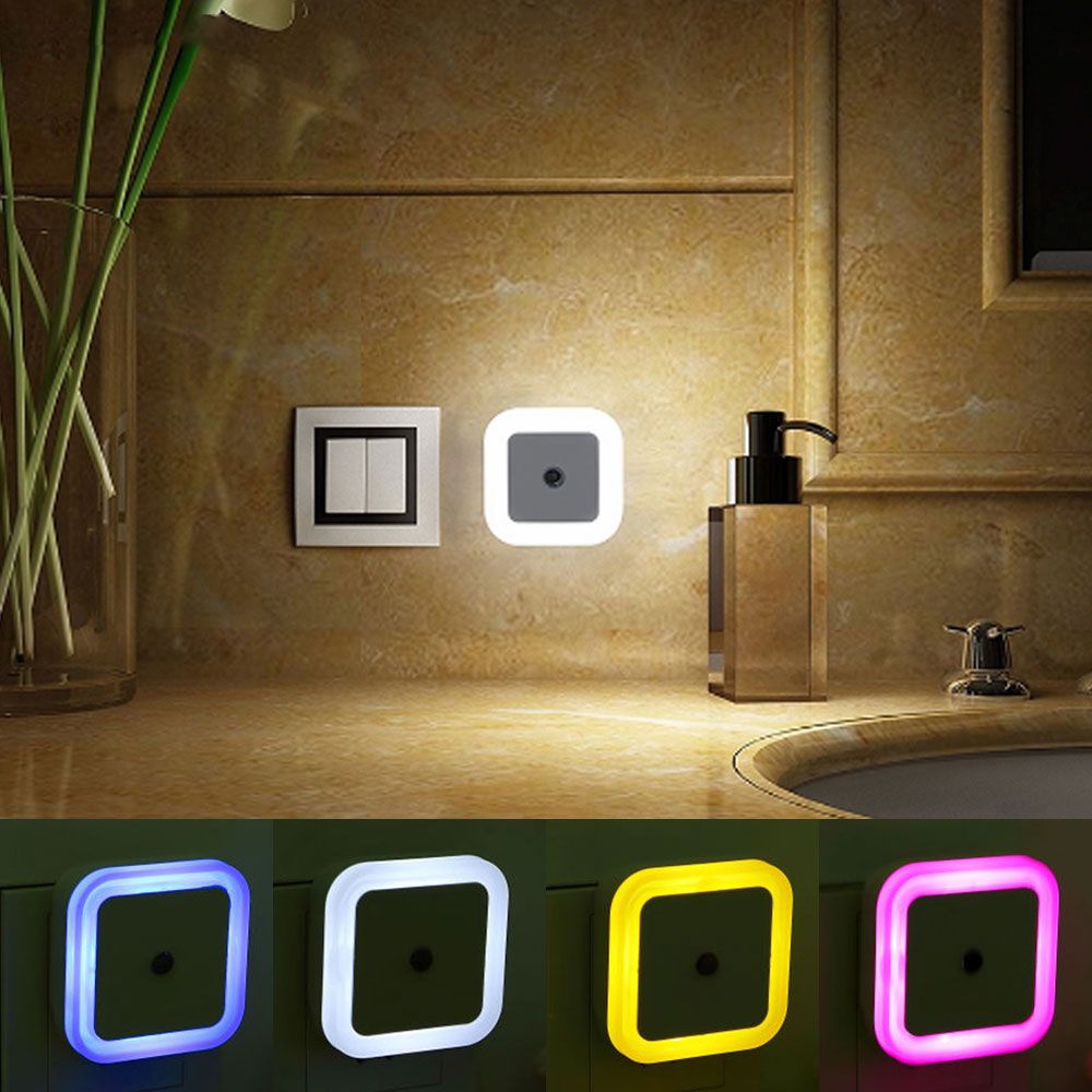 Compre Control De Sensor De Luz Luz Nocturna Mini Novedad Lampara De Dormitorio Cuadrada Regalo De Bebe Romantico Ee Uu A 0 67 Del Senpu Dhgate Com