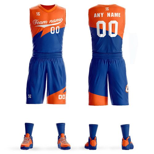 orange basketball jersey design