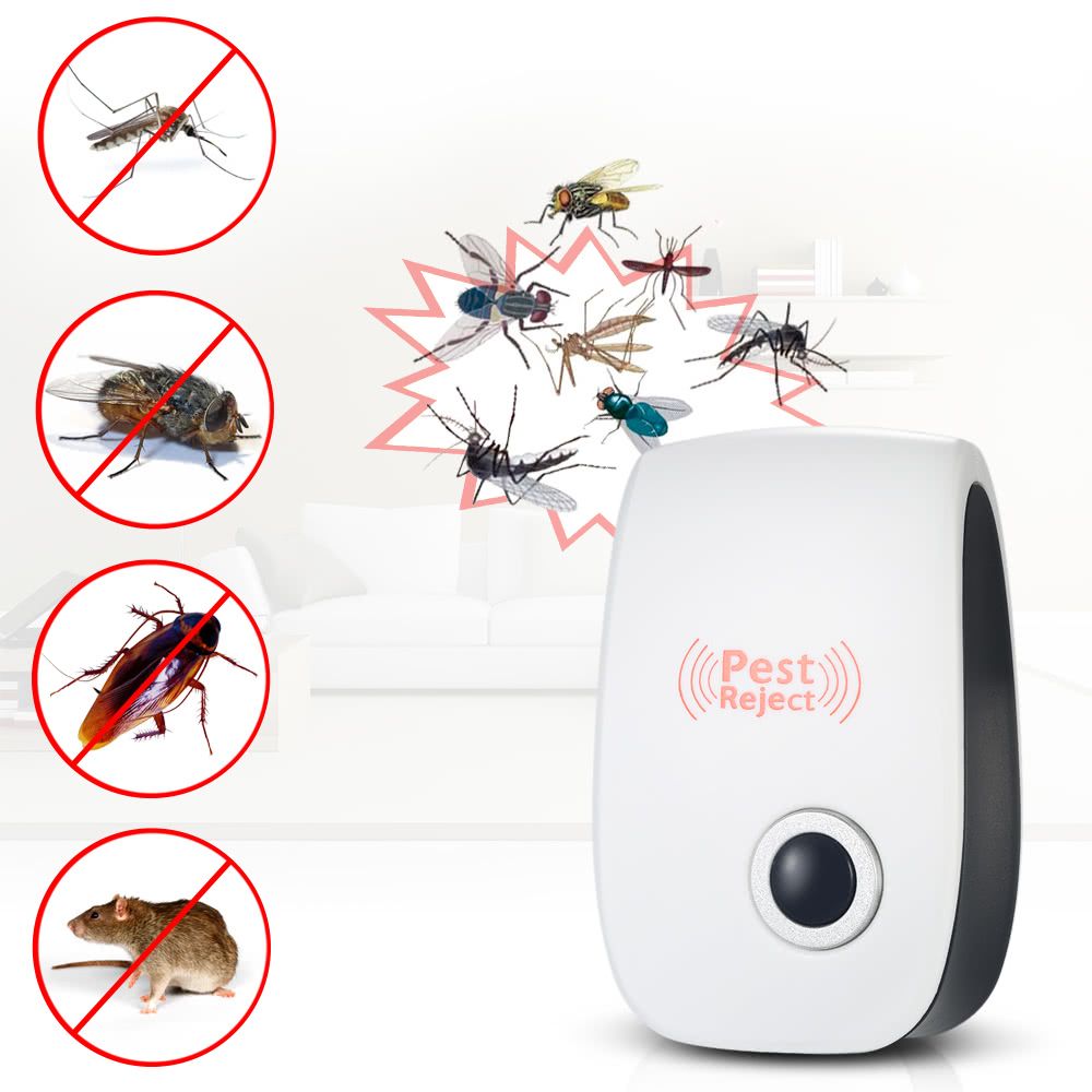 LED ultrasuoni parassita repeller onde sonore topi zanzara insetto Fly killer 