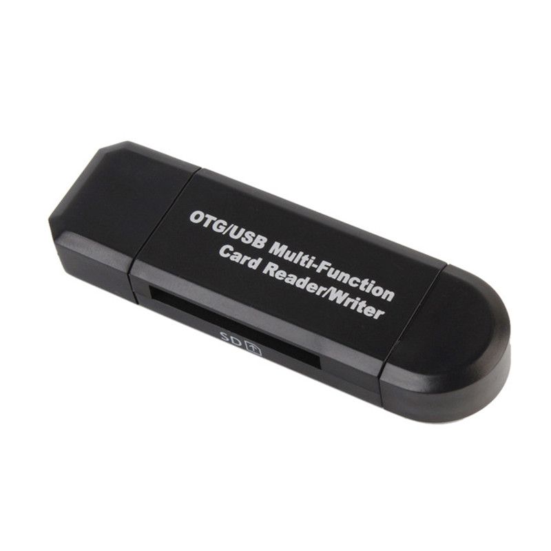 Funnyrunstore Lector de Tarjetas de Memoria Micro USB OTG a USB 2.0 Adaptador USB 2.0 Tarjeta SD//Micro SD Peque/ño Factor de Forma f/ácil de Transportar