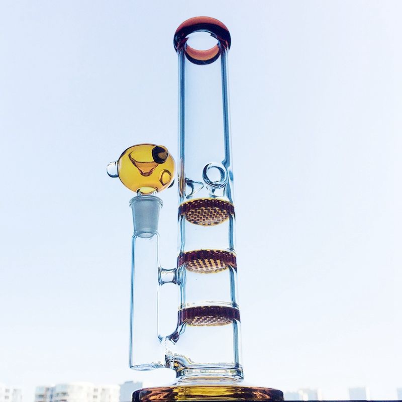 Amber Bong With Bowl