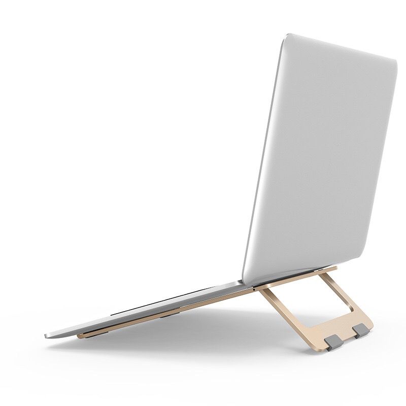 Carts /& Stands Office Desk Notebook Tablet Bracket,Aluminum Alloy Foldable Portable Radiator Laptop Storage Bracket Color : Silver
